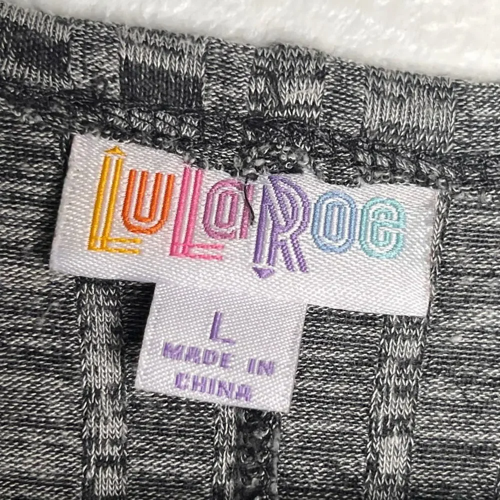 LuLaRoe Heathered Grey Joy Longline Sleeveless Vest Large
